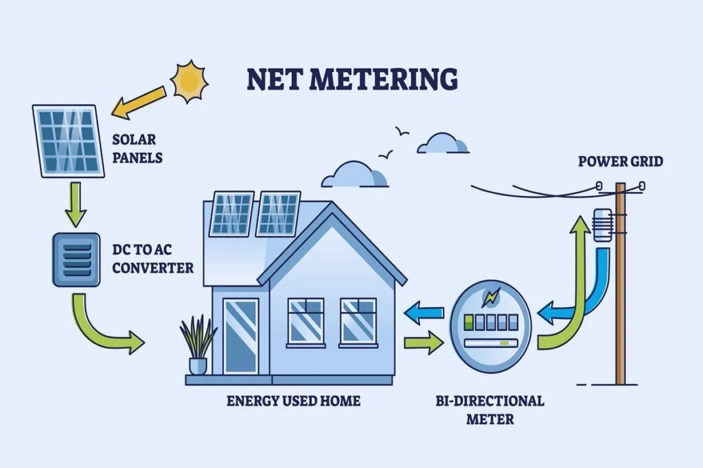 California NEM 3.0 net metering structure for commercial solar showing time-of-use export compensation rates